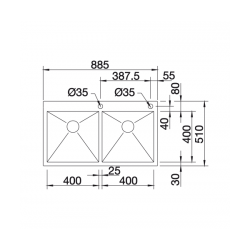 Zlewozmywak Blanco ZEROX 400/400-IF/A Z KOR. INFINO 521 648